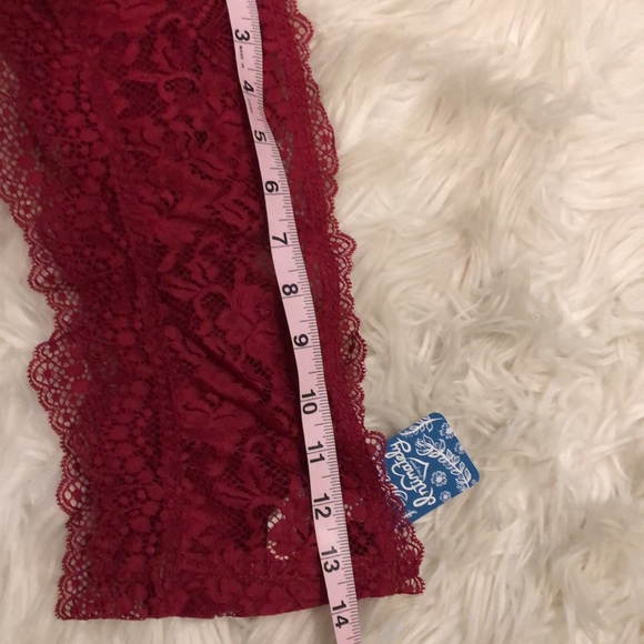 Free people Lacey looks burgundy bandeau NWT  S - Picture 7 of 8